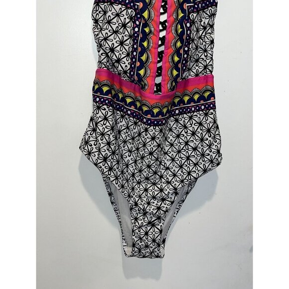 Trina Turk Tanzania Scarf Bandeau One Piece : Women’s Size 18W - Picture 4 of 7